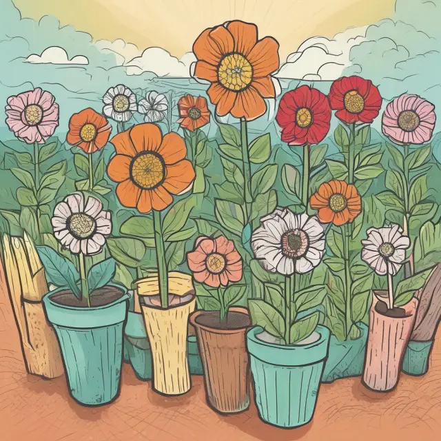 Institutional investors watering and tending to NFPs, symbolizing their support for growth and transformation