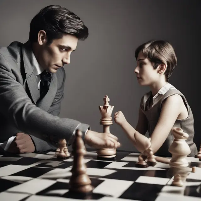 Notice of Default on a chessboard, initiating potential negotiations between borrower and lender