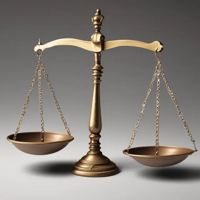 Scale with gold coins symbolizing financial responsibility on one side and a court gavel on the other, illustrating options to agree, appeal, or do nothing upon receiving a notice of deficiency
