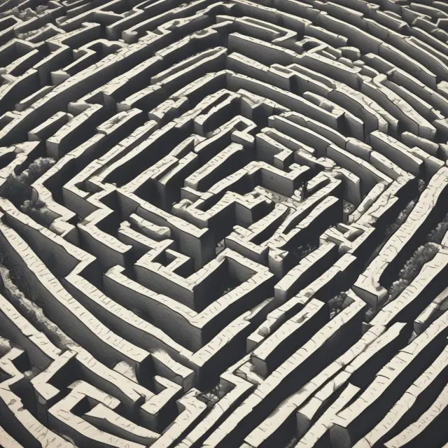 A taxpayer navigating a complex IRS maze with the assistance of a knowledgeable expert.