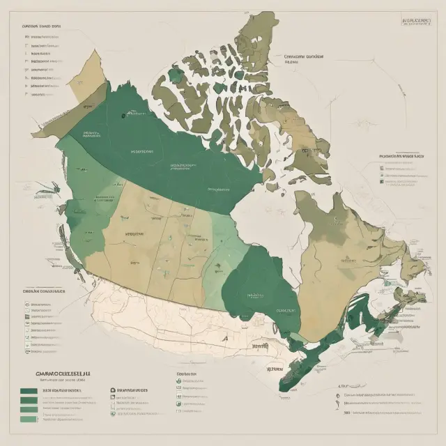 Visualization of notice period requirements in Canada based on employment length. Longer tenure represented by a prominent Canadian maple leaf.