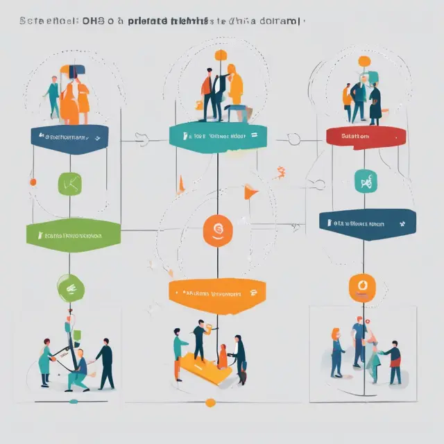 Carousel displaying employee journey through stages: suspension, decision, notice, exit interview, documentation, communication, separation agreement, final payroll, tax consequences, and post-term