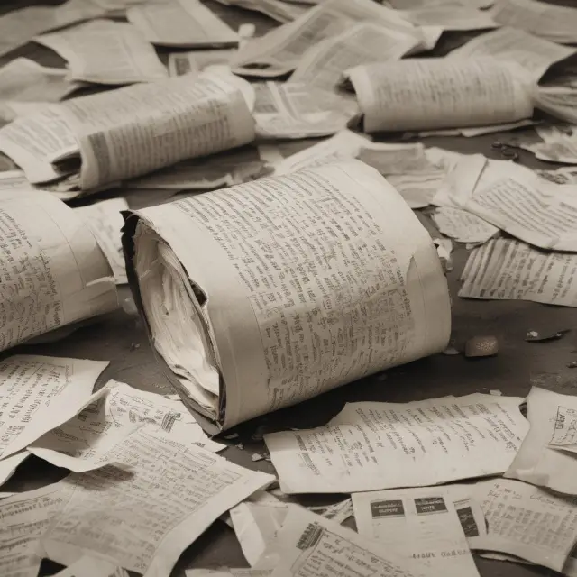 A time capsule opens to reveal stacks of seven-day old bank notices, symbolizing the historical significance and emergence of NOW Accounts
