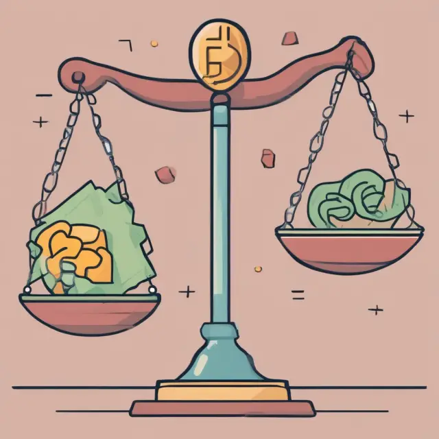 Two balanced scales, with one representing time and the other money, as net present values determine the financial viability of investments