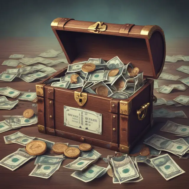 An institutional investor holding a treasure chest filled with NPVGO, DCF, P/E, and P/B valuation tools