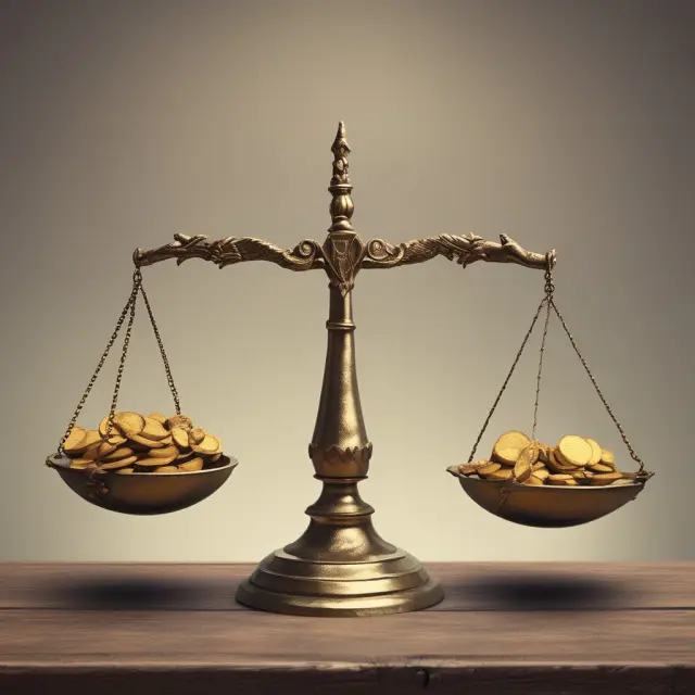 Ancient balance scales compare Net Realizable Value with inventory costing methods, depicting accurate inventory evaluation.