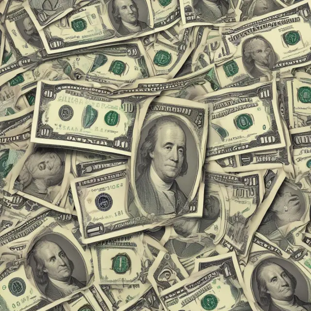 An image of the US Dollar as a golden numeraire, surrounded by various currencies representing a global economic garden