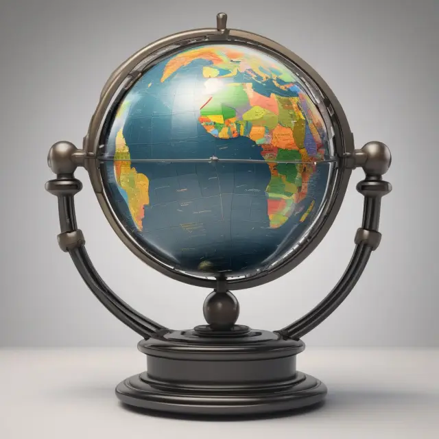 Institutional investor balancing portfolio diversity on a globe of numeraire, symbolizing effective risk management and informed investment decisions