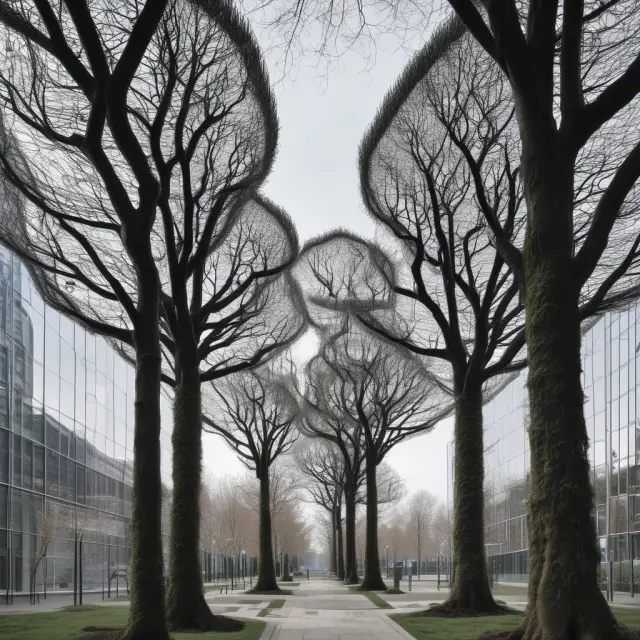 A visual metaphor of N.V. (public) and B.V. (private) as interconnected trees with distinct roots illustrating liability, capital requirements, control, and transparency.