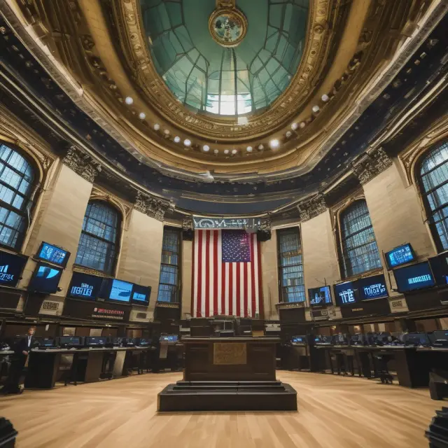 An open time capsule reveals a futuristic New York Stock Exchange, symbolizing its digital transformation and commitment to progress