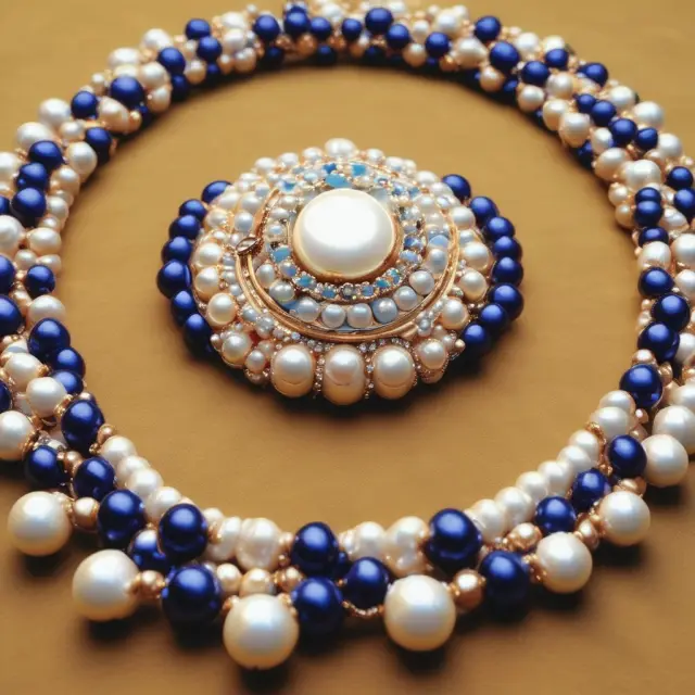 Image of interlinked pearls symbolizing 12 Arab nations collaborating in OAPEC