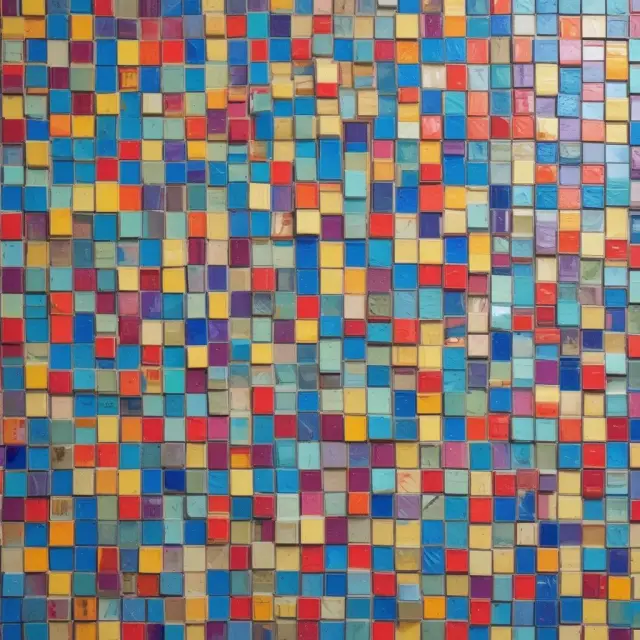 A diverse group of people forming a mosaic, symbolizing America, with each tile representing someone with a pre-existing condition gaining health coverage under Obamacare