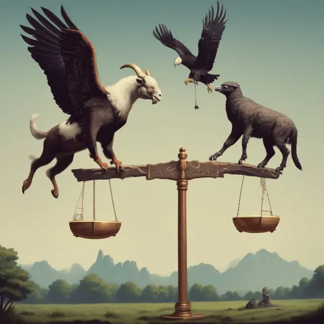 An image of a balance with Reagan