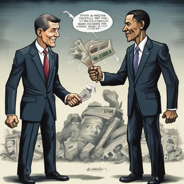 A hand symbolizing Obama