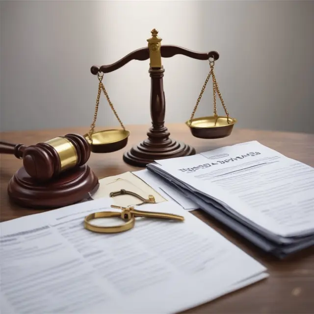 A regulator oversees the signing of an insurance contract, symbolizing regulatory compliance through the balanced weighing of reinsurance policies and financial reports