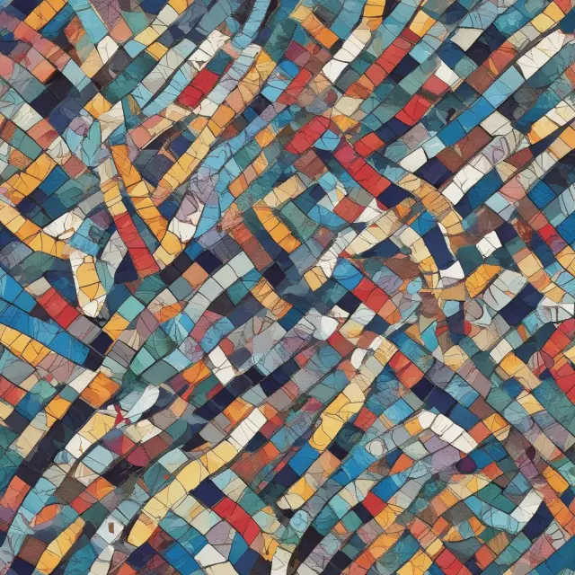An image of a mosaic featuring various threads and the OCC logo symbolizing the organization