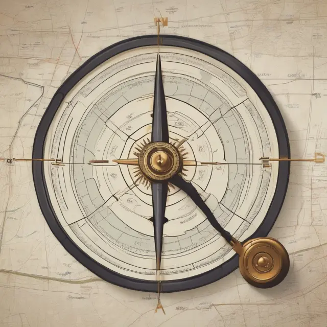 A rotating compass depicts risk assessment for various industries