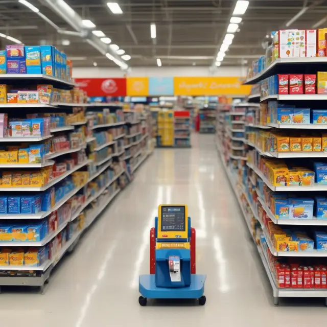 Two golden scales illustrate the operating cash flow ratios of Walmart and Target while balancing the challenges of industry-specific current liabilities