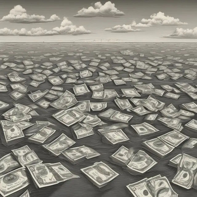 An image depicting odd lots gently bobbing atop a vast ocean of financial data, symbolizing the diminished significance of individual investor actions in today