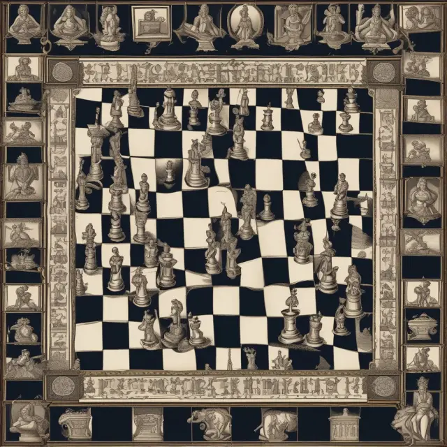 An image of a historical chessboard where royals exchange doubtful debts, reflecting the concept of odious debt.