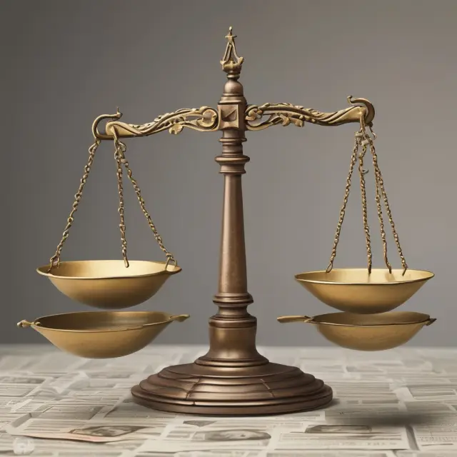 Moral compass balancing debt notes on a scale, representing the ethical dilemma of odious debt