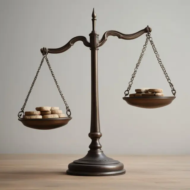 Two scales, one labeled 