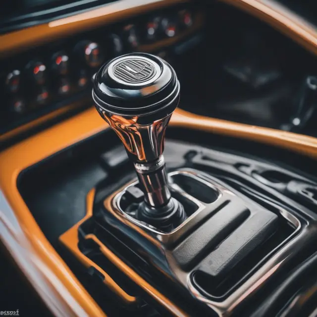 An image of a shifter morphing from an aftermarket accessory into an Original Equipment Manufacturer (OEM) part within the automotive industry