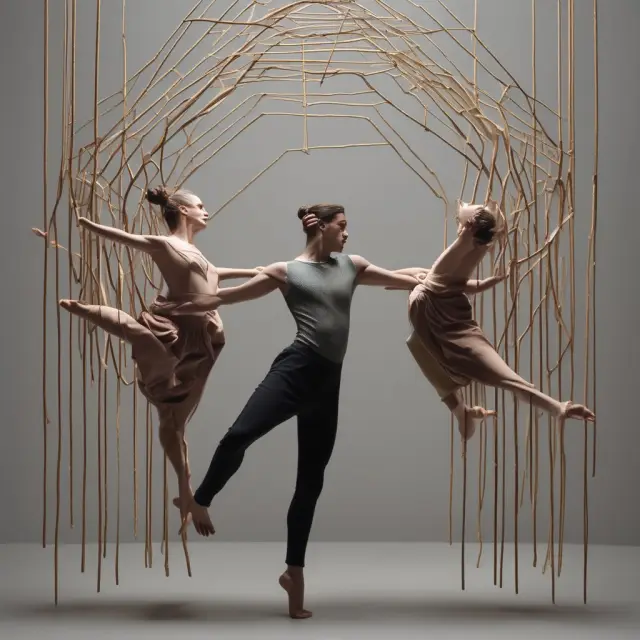 Dancers illustrate vertical spreads and strangle strategies in OEX options trading, with a focus on managing risk and capitalizing on volatility