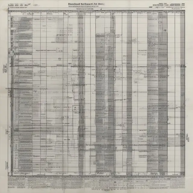 An intricate maze of numbers symbolizing an Enron-era balance sheet, with concealed dangers in its off-balance items