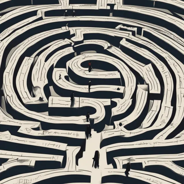 An investor deciphering a complex maze of off-the-run treasury securities to discover valuable information on yield curves