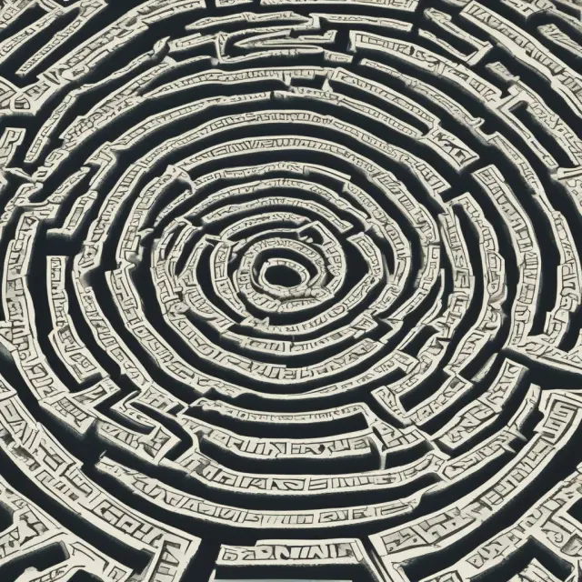 Taxpayer standing at a crossroads in a financial maze with an offer in compromise and installment agreements as viable options to settle unpaid taxes.
