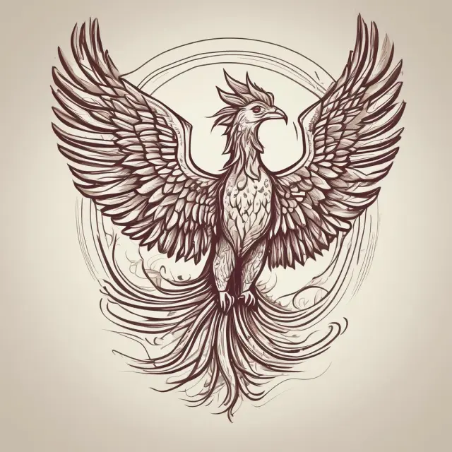 Image of a mythical Phoenix bird emerging triumphantly from an IRS rejection letter for Offer in Compromise, illustrating the opportunity to appeal and reach financial resolution.