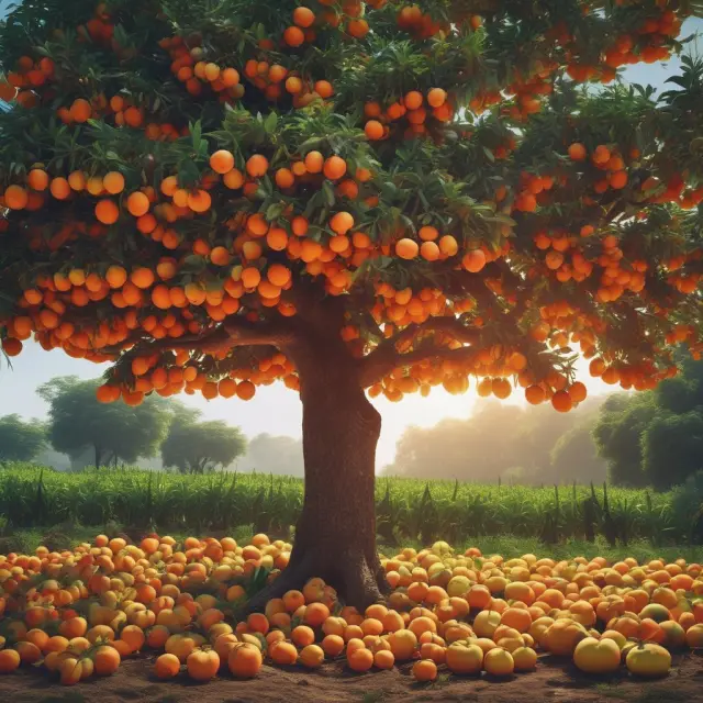 An image of a matured fruit tree with an abundant harvest of various ripe fruits symbolizing Non-IPO Securities, available for institutional investors to select and gather