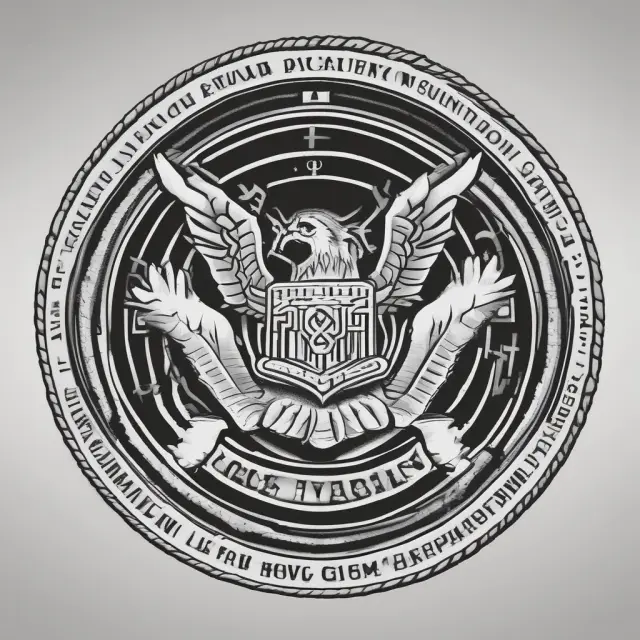 An oversized Office of the Comptroller of the Currency (OCC) seal controlling the flow of applications, personnel, and agreements in banking regulation