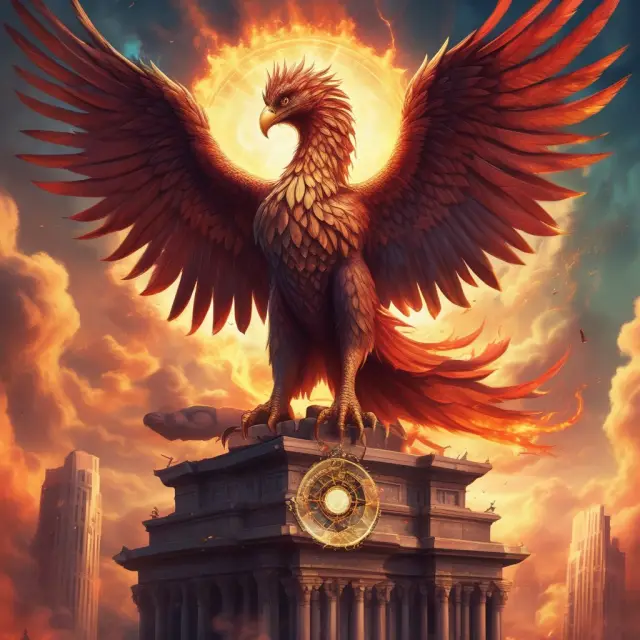 A mythical phoenix rising from the flames, representing OSFI