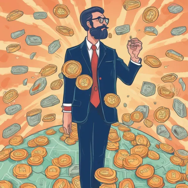 A coin toss between an onshore and offshore bank, symbolizing their differences in jurisdiction and regulatory oversight.