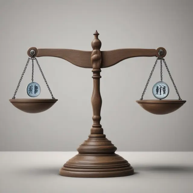 Balancing scale representing home and offshore jurisdictions in ethical dilemma of offshoring