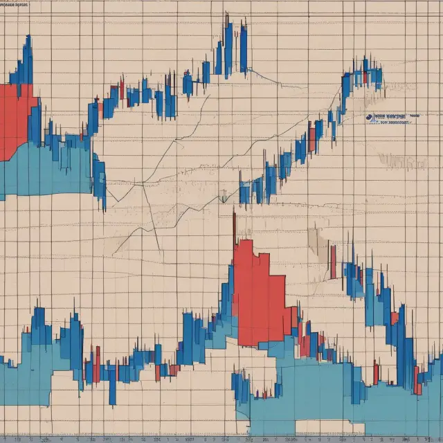 Visual comparison of bullish hammer and bearish hanging man on an OHLC chart, illustrating potential price reversals.