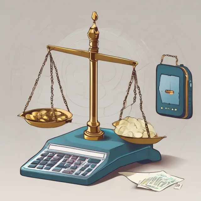 Scales with OIBDA and EBITDA labels tipping to illustrate the comparison between these financial metrics. Enhancing understanding of operational profitability.