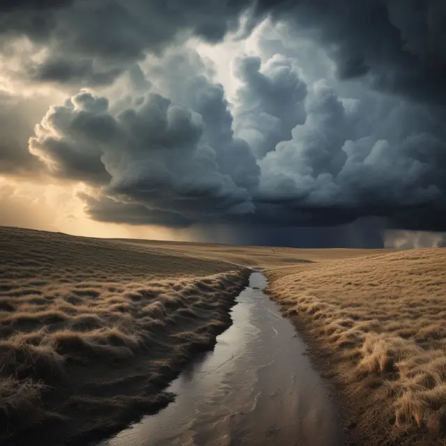A dark cloud forming over a bond market scene with Original Issue Discount Bonds symbolizing potential issuer financial difficulties and tax liabilities.