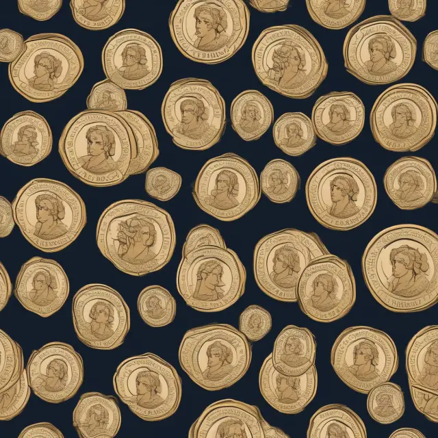 An image of a bond issuer minting coins, some bearing the face value, others the purchase price, symbolizing the concept of Original Issue Discounts.