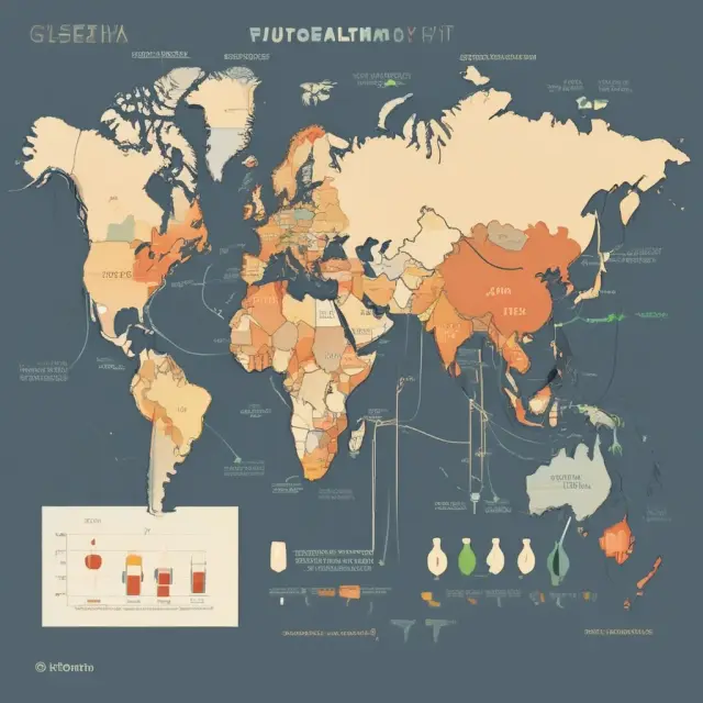 A map representing the world