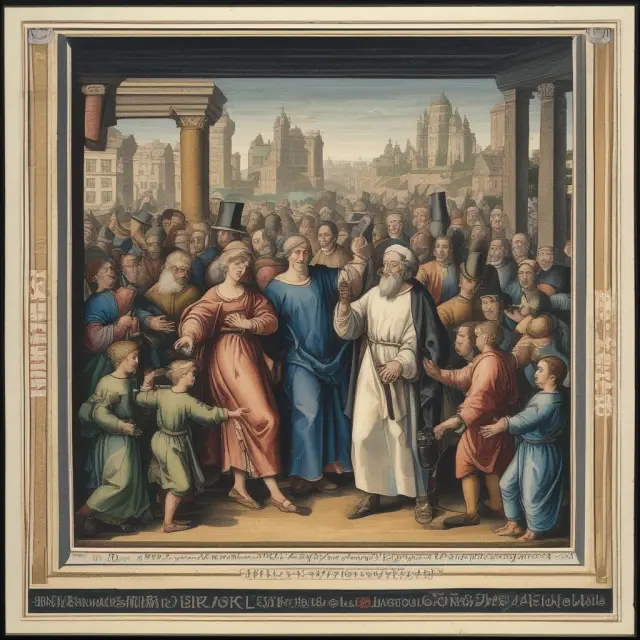 Economists in dialogue, with one holding a graph of Okun
