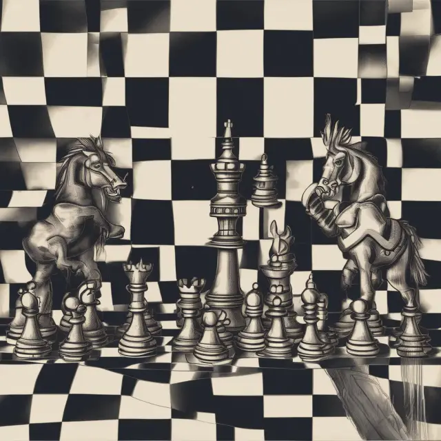 Three interconnected giants symbolizing Google and Microsoft