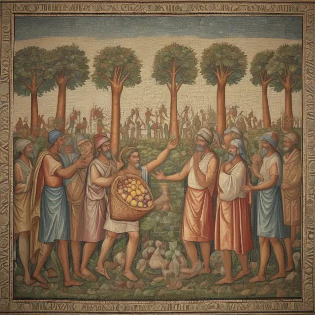A visual representation of an oligopsony, with a few large buyers purchasing from numerous small sellers