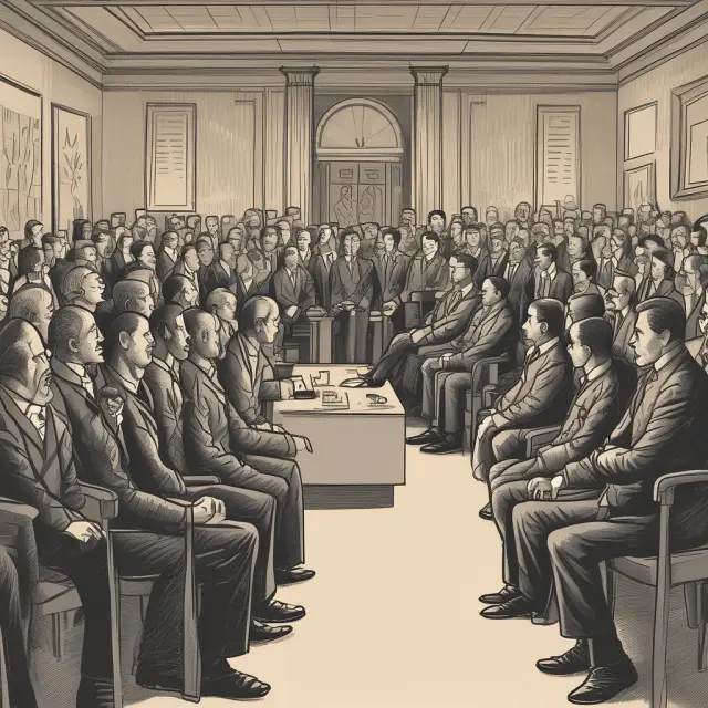 An organizational ombudsman depicted as a bridge, symbolizing their role in connecting and resolving conflicts between internal workplace parties