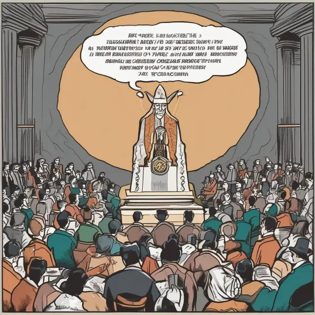 An ombudsman symbolically represented as a beacon of justice, shielding citizens from human rights abuses and corruption