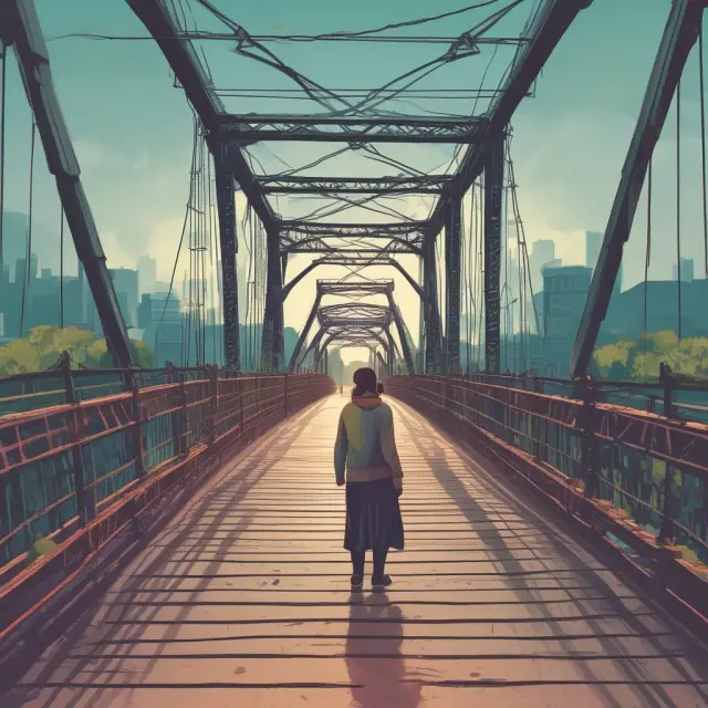 An image of a sturdy bridge symbolizing an advocate ombudsman connecting vulnerable populations to institutions, emphasizing their role in ensuring fairness and equity for the underserved.