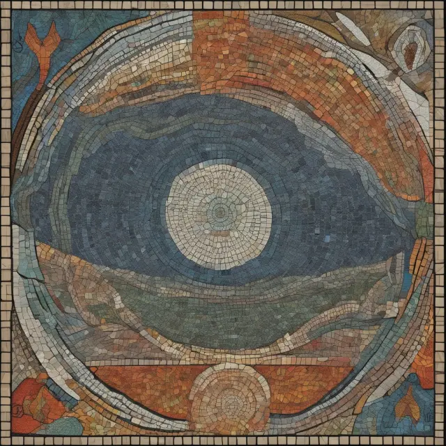 A visually compelling representation of the relationship between Option Greeks Omega, Delta, and Gamma as a mosaic illustrating their respective percentages and rates of change.