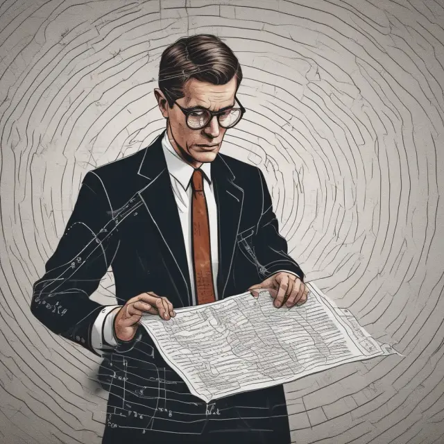 Market maker navigating complex financial maze with Omega as the guiding beacon